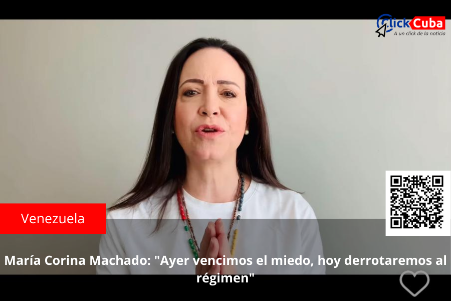 María Corina Machado: «Ayer vencimos el miedo, hoy derrotaremos al régimen»