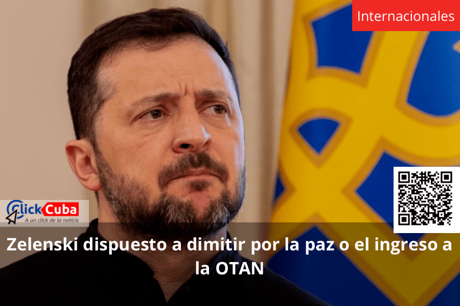 Zelenski dispuesto a dimitir por la paz o el ingreso a la&nbsp;OTAN