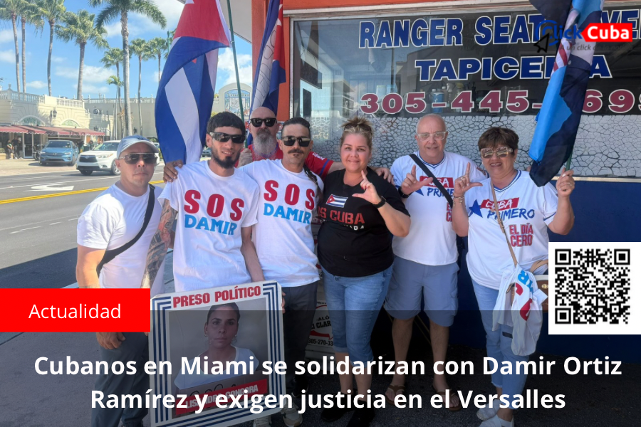 Cubanos en Miami se solidarizan con Damir Ortiz Ramírez y exigen justicia en el&nbsp;Versalles