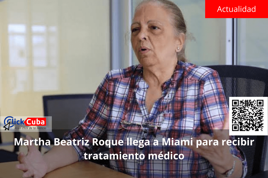 Martha Beatriz Roque llega a Miami para recibir tratamiento&nbsp;médico