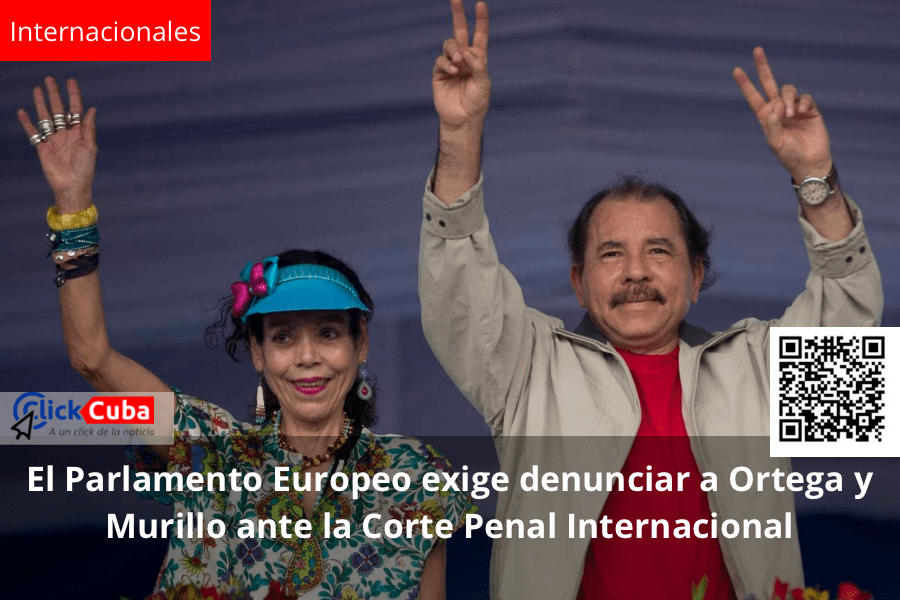 El Parlamento Europeo exige denunciar a Ortega y Murillo ante la Corte Penal&nbsp;Internacional