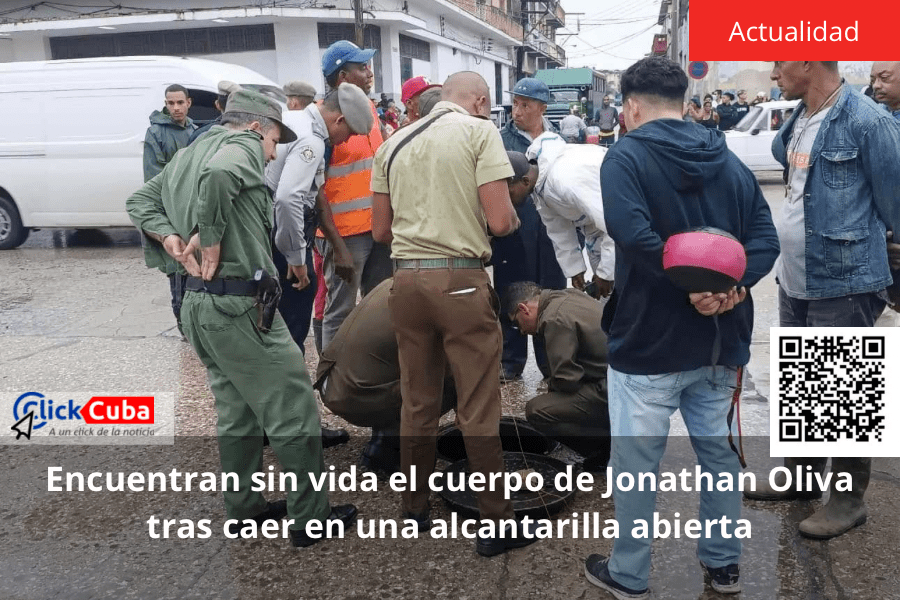 Encuentran sin vida el cuerpo de Jonathan Oliva tras caer en una alcantarilla&nbsp;abierta
