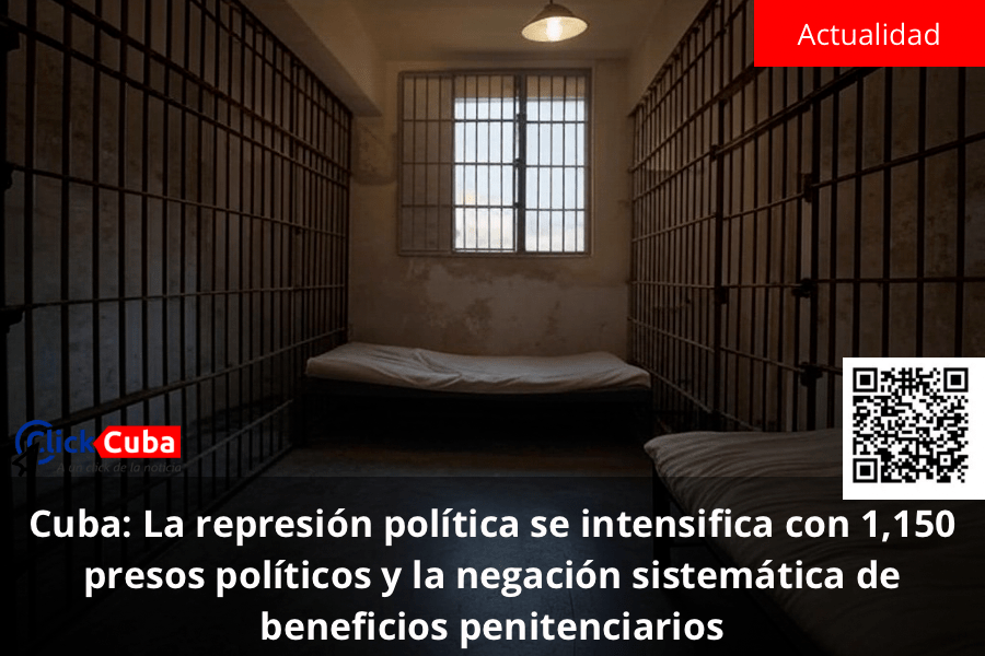 Cuba: La represión política se intensifica con 1,150 presos políticos y la negación sistemática de beneficios&nbsp;penitenciarios
