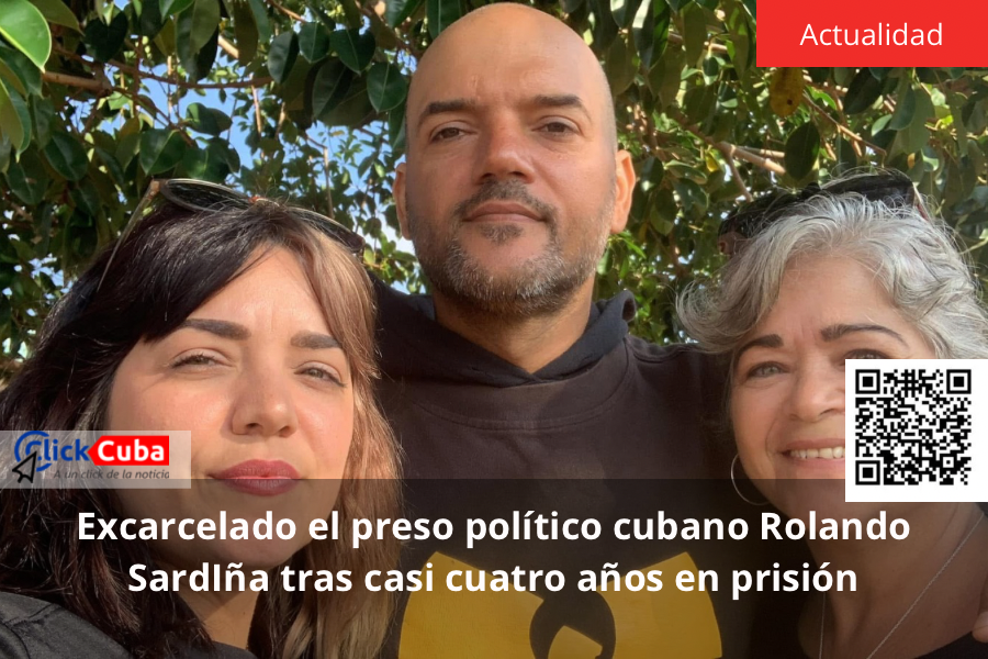 Excarcelado el preso político cubano Rolando SardIña tras casi cuatro años en&nbsp;prisión