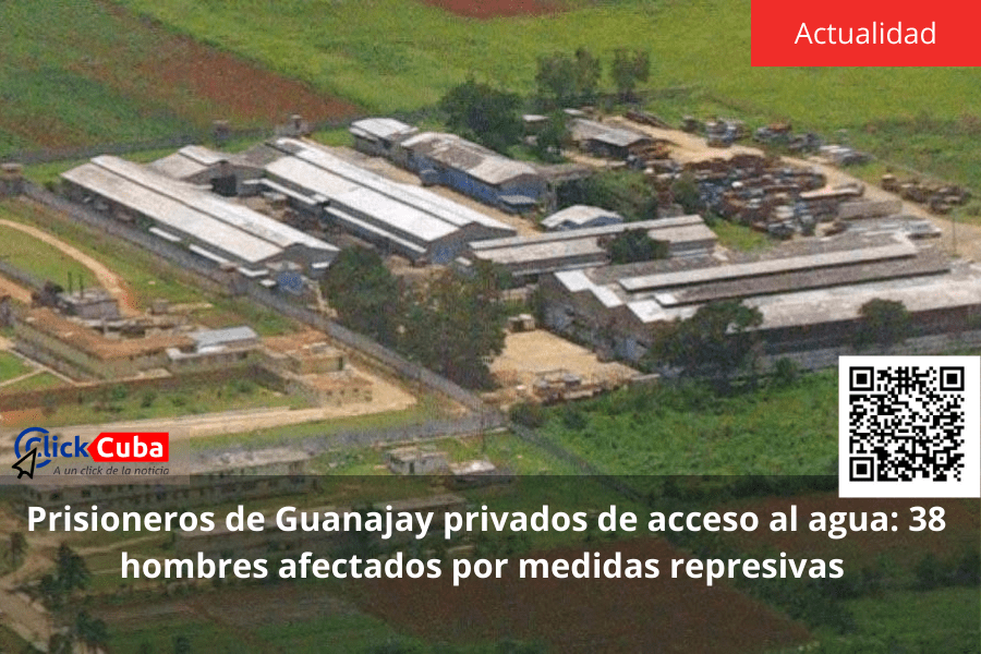 Prisioneros de Guanajay privados de acceso al agua: 38 hombres afectados por medidas&nbsp;represivas