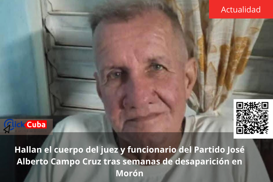 Hallan el cuerpo del juez y funcionario del Partido José Alberto Campo Cruz tras semanas de desaparición en Morón