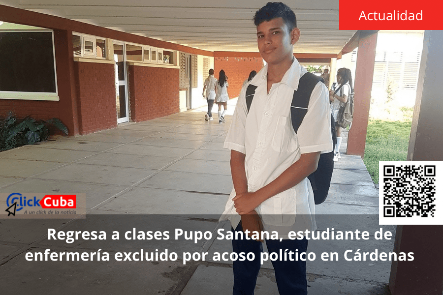Regresa a clases Pupo Santana, estudiante de enfermería excluido por acoso político en&nbsp;Cárdenas