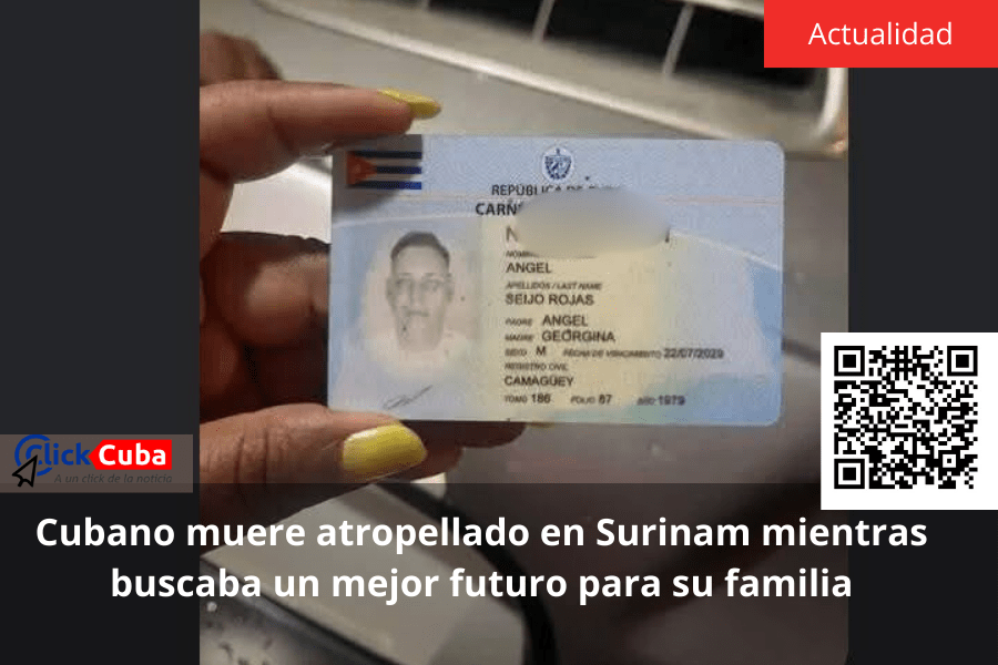 Cubano muere atropellado en Surinam mientras buscaba un mejor futuro para su&nbsp;familia