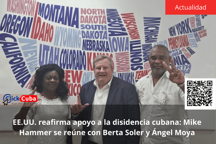 EE.UU. reafirma apoyo a la disidencia cubana: Mike Hammer se reúne con Berta Soler y Ángel&nbsp;Moya