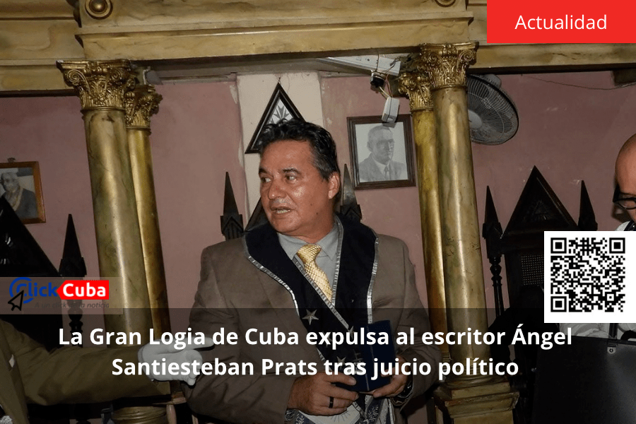 La Gran Logia de Cuba expulsa al escritor Ángel Santiesteban Prats tras juicio&nbsp;político