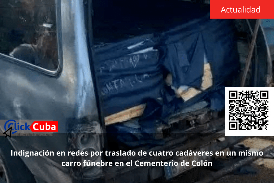 Indignación en redes por traslado de cuatro cadáveres en un mismo carro fúnebre en el Cementerio de&nbsp;Colón
