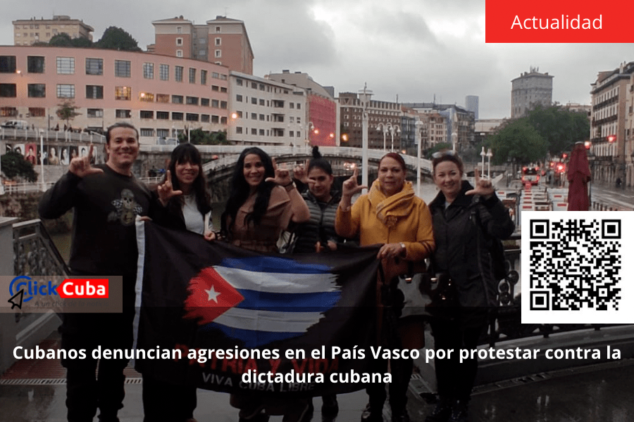 Cubanos denuncian agresiones en el País Vasco por protestar contra la dictadura&nbsp;cubana