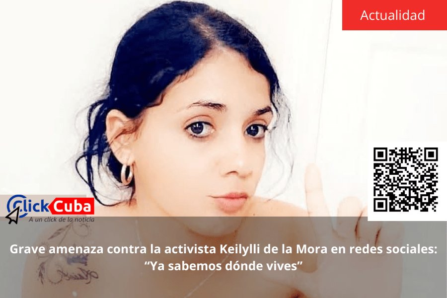 Grave amenaza contra la activista Keilylli de la Mora en redes sociales: “Ya sabemos dónde&nbsp;vives”