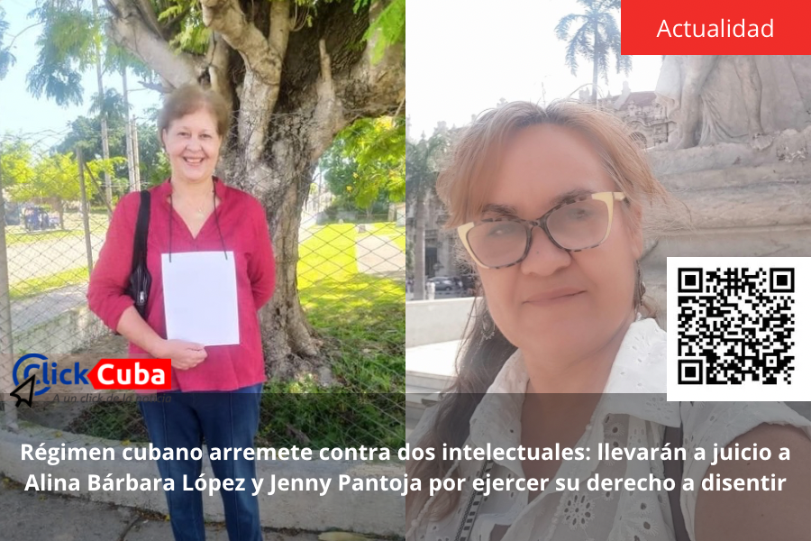Régimen cubano arremete contra dos intelectuales: llevarán a juicio a Alina Bárbara López y Jenny Pantoja por ejercer su derecho a&nbsp;disentir