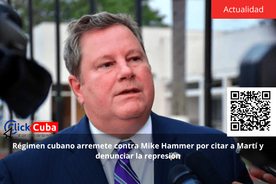 Régimen cubano arremete contra Mike Hammer por citar a Martí y denunciar la&nbsp;represión