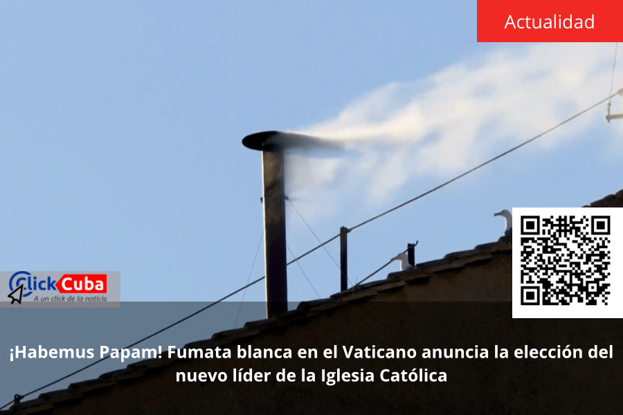 ¡Habemus Papam! Fumata blanca en el Vaticano anuncia la elección del nuevo líder de la Iglesia&nbsp;Católica