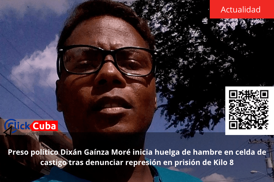Preso político Dixán Gaínza Moré inicia huelga de hambre en celda de castigo tras denunciar represión en prisión de Kilo&nbsp;8