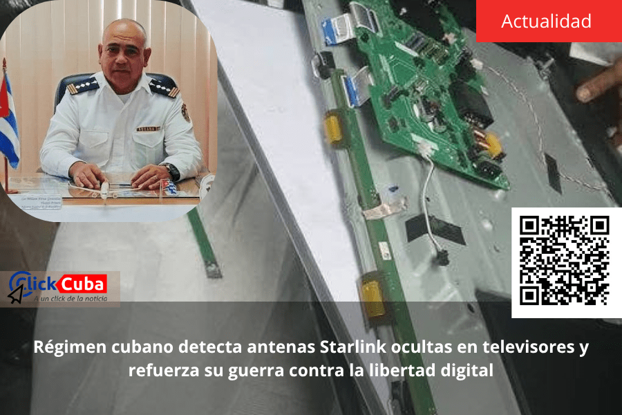 Régimen cubano detecta antenas Starlink ocultas en televisores y refuerza su guerra contra la libertad&nbsp;digital