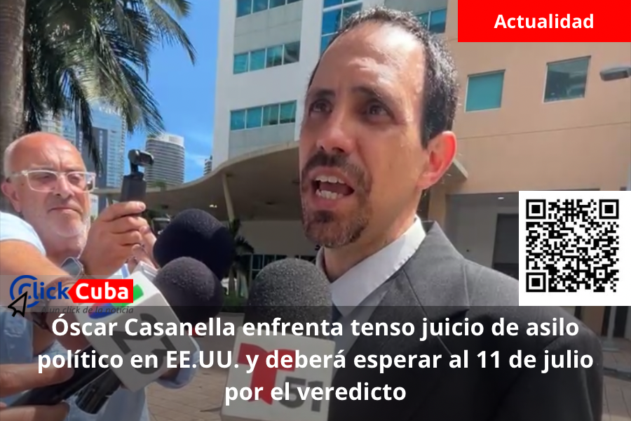 Óscar Casanella enfrenta tenso juicio de asilo político en EE.UU. y deberá esperar al 11 de julio por el veredicto