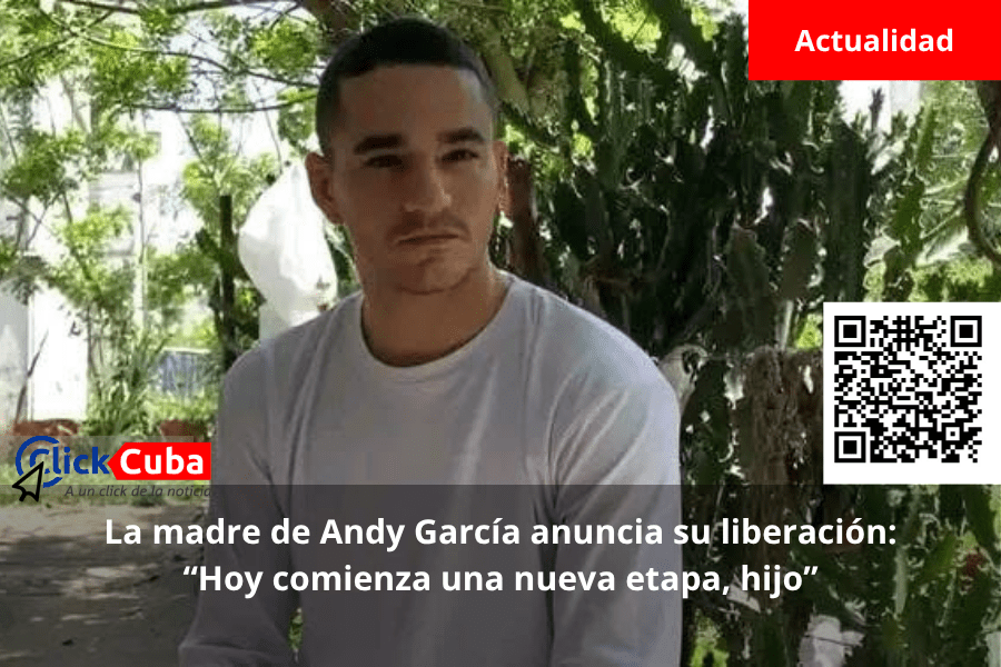 La madre de Andy García anuncia su liberación: “Hoy comienza una nueva etapa,&nbsp;hijo”