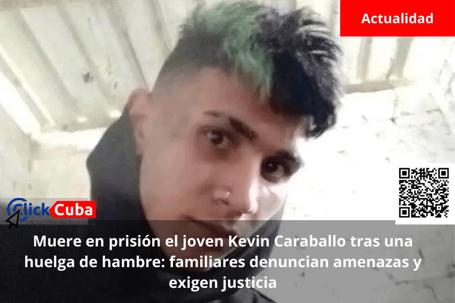 Muere en prisión el joven Kevin Caraballo tras una huelga de hambre: familiares denuncian amenazas y exigen&nbsp;justicia