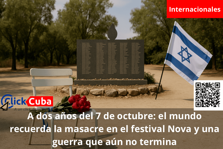 A dos años del 7 de octubre: el mundo recuerda la masacre en el festival Nova y una guerra que aún no&nbsp;termina