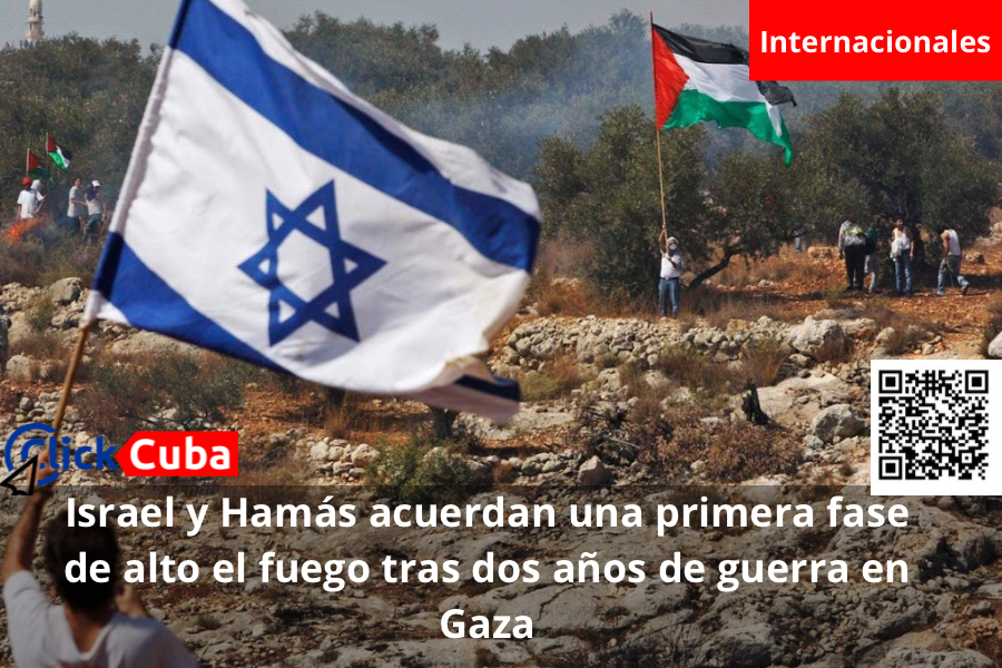Israel y Hamás acuerdan una primera fase de alto el fuego tras dos años de guerra en Gaza