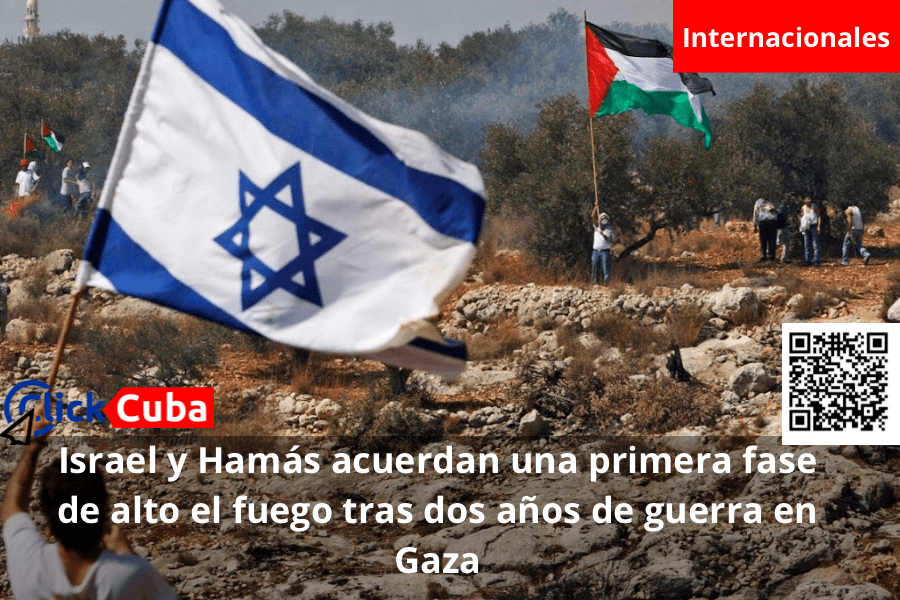 Israel y Hamás acuerdan una primera fase de alto el fuego tras dos años de guerra en&nbsp;Gaza