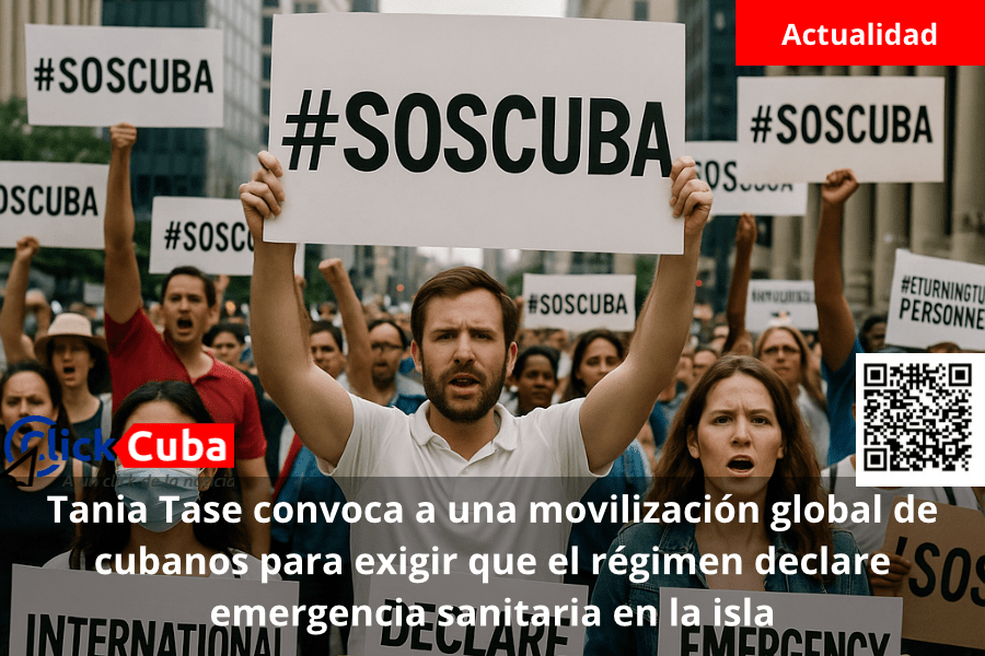 Tania Tase convoca a una movilización global de cubanos para exigir que el régimen declare emergencia sanitaria en la&nbsp;isla