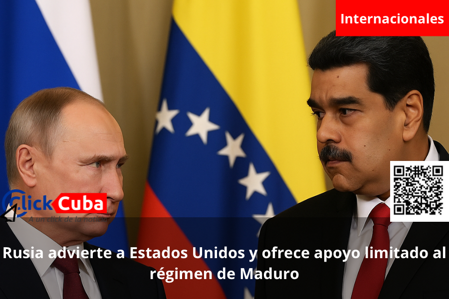 Rusia advierte a Estados Unidos y ofrece apoyo limitado al régimen de Maduro