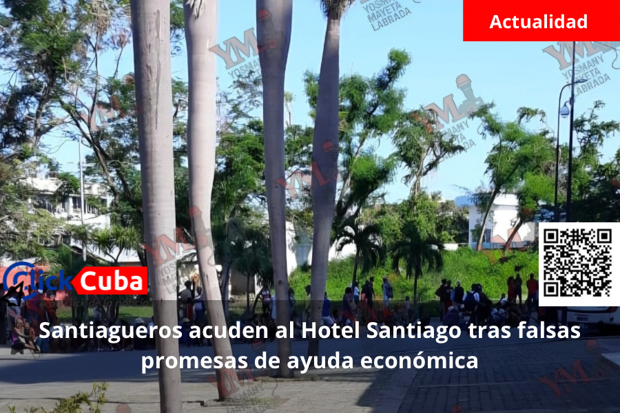 Santiagueros acuden al Hotel Santiago tras falsas promesas de ayuda&nbsp;económica