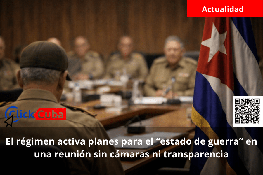 El régimen activa planes para el “estado de guerra” en una reunión sin cámaras ni&nbsp;transparencia