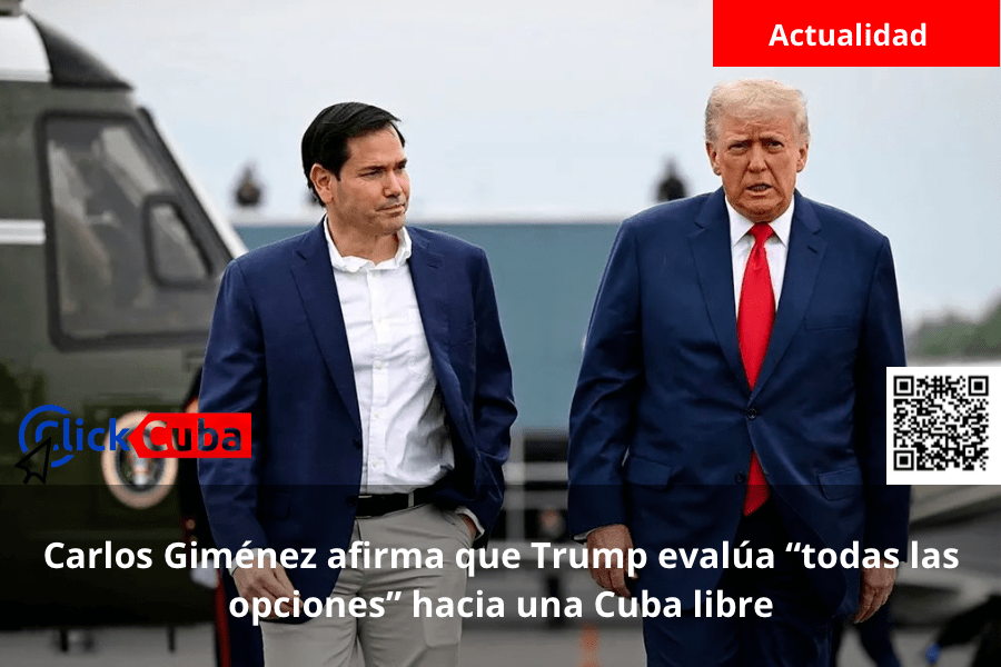 Carlos Giménez afirma que Trump evalúa “todas las opciones” hacia una Cuba&nbsp;libre