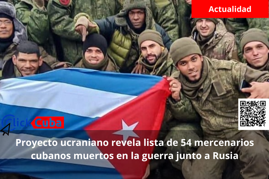 Proyecto ucraniano revela lista de 54 mercenarios cubanos muertos en la guerra junto a&nbsp;Rusia