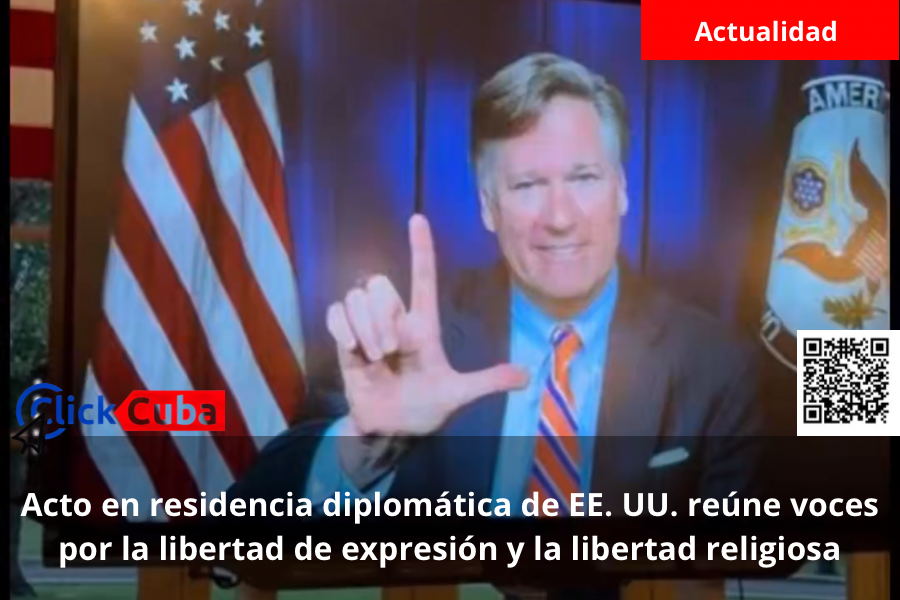 Acto en residencia diplomática de EE. UU. reúne voces por la libertad de expresión y la libertad&nbsp;religiosa