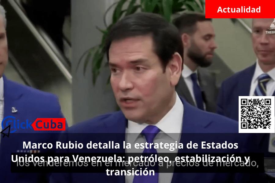 Marco Rubio detalla la estrategia de Estados Unidos para Venezuela: petróleo, estabilización y transición