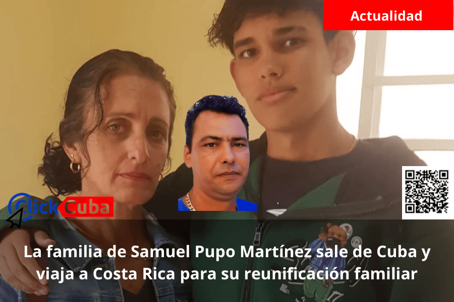 La familia de Samuel Pupo Martínez sale de Cuba y viaja a Costa Rica para su reunificación&nbsp;familiar