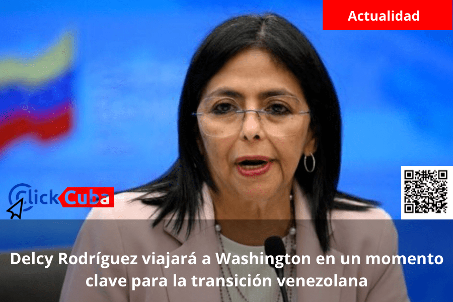 Delcy Rodríguez viajará a Washington en un momento clave para la transición&nbsp;venezolana
