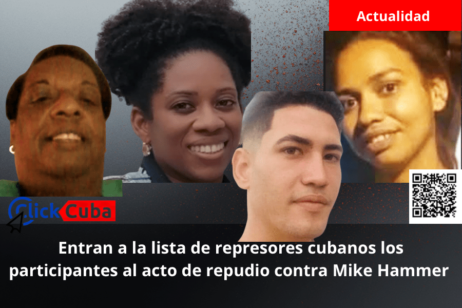 Entran a la lista de represores cubanos los participantes al acto de repudio contra Mike&nbsp;Hammer