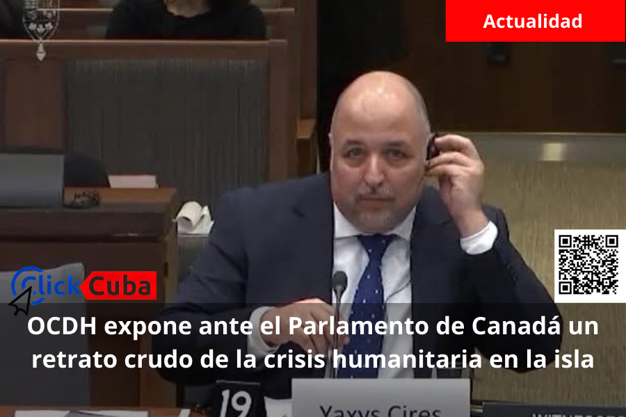 OCDH expone ante el Parlamento de Canadá un retrato crudo de la crisis humanitaria en la isla