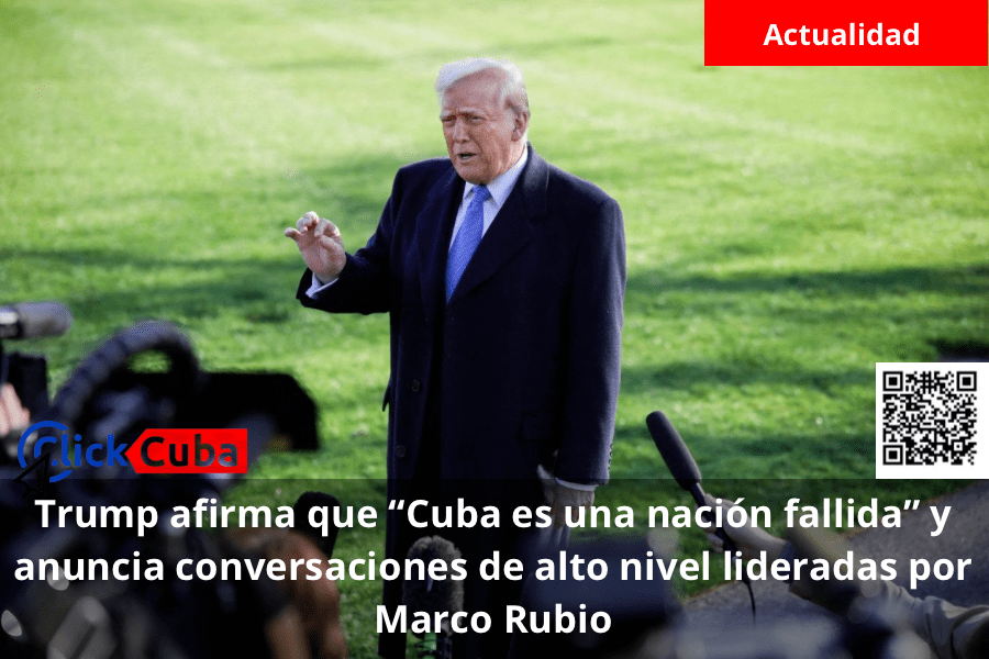 Trump afirma que “Cuba es una nación fallida” y anuncia conversaciones de alto nivel lideradas por Marco&nbsp;Rubio