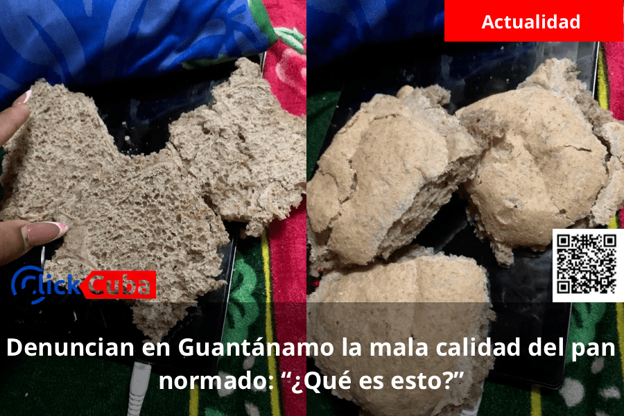 Denuncian en Guantánamo la mala calidad del pan normado: “¿Qué es esto?”