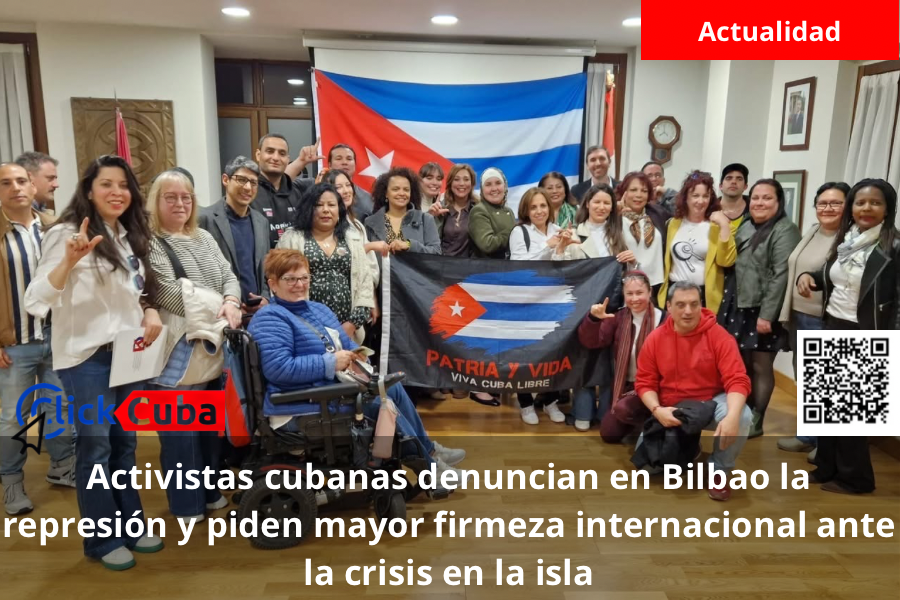 Activistas cubanas denuncian en Bilbao la represión y piden mayor firmeza internacional ante la crisis en la&nbsp;isla