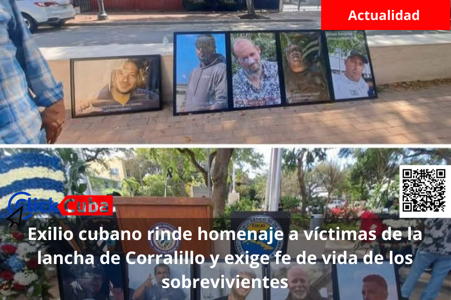 Exilio cubano rinde homenaje a víctimas de la lancha de Corralillo y exige fe de vida de los&nbsp;sobrevivientes