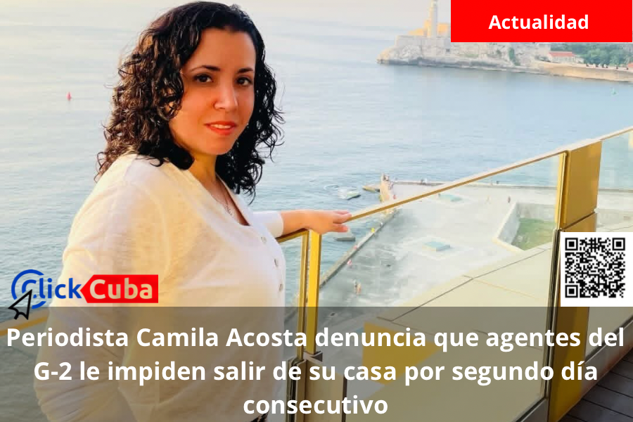 Periodista Camila Acosta denuncia que agentes del G-2 le impiden salir de su casa por segundo día consecutivo
