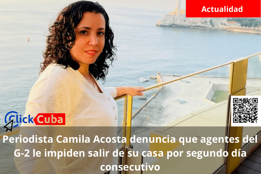 Periodista Camila Acosta denuncia que agentes del G-2 le impiden salir de su casa por segundo día&nbsp;consecutivo