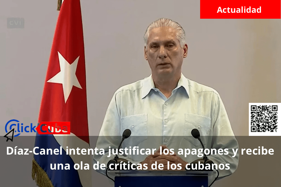 Díaz-Canel intenta justificar los apagones y recibe una ola de críticas de los cubanos