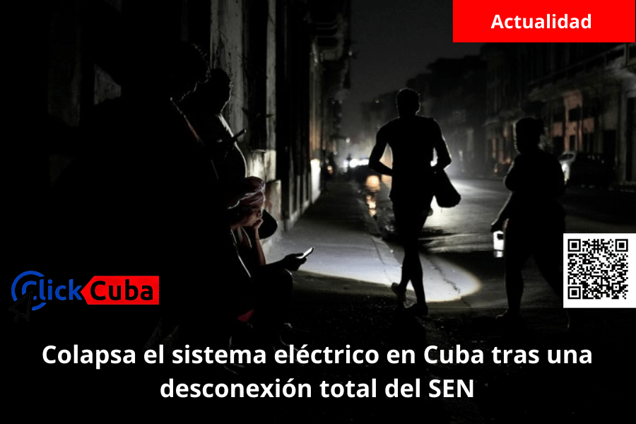 Colapsa el sistema eléctrico en Cuba tras una desconexión total del SEN