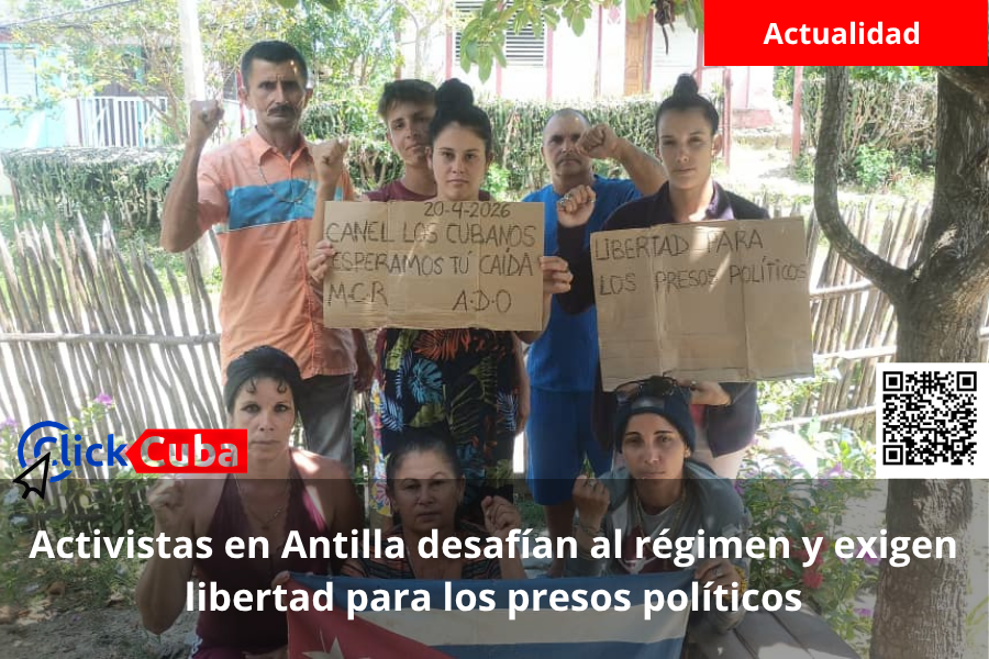 Activistas en Antilla desafían al régimen y exigen libertad para los presos políticos