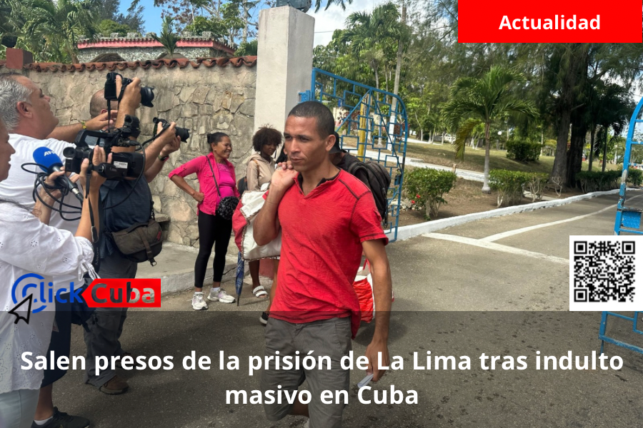 Salen presos de la prisión de La Lima tras indulto masivo en&nbsp;Cuba